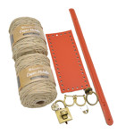 Picture of Kit Prada Bag with Flower Padlock & 500gr Capri Metallic Yarn. Choose Your Colors!