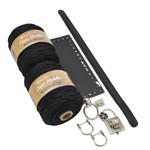 Picture of Kit Prada Bag with Flower Padlock & 500gr Capri Metallic Yarn. Choose Your Colors!