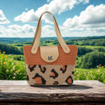 Εικόνα της Κιτ Animal Pattern Julia, Χεράκια & Πάτος, Μπλε και 800γρ Νήμα Eco Rayon