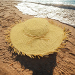 Picture of Kit Straw Hat with Wide Brim with Straw Yarn 250gr