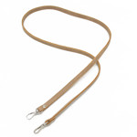 Picture of Narrow Eco Leather Strap with Metal Clips,1cm X 120cm