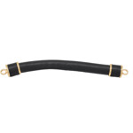 Picture of Rubber-Coated Handle with Metal Details – 25cm Length