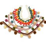 Picture of Kit Boho Pompom Bag with 400gr Hearts Cord Yarn. Choose Your Colors!