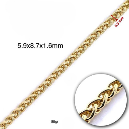 Εικόνα της BD Φίδι 6mm – Μεταλλική Αλυσίδα Nickel Free