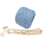 Picture of KIT Multicolor RIBBON Yarn Bag  with Crochet Handle