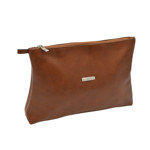 Picture of Leather Toiletry Bag with Zipper and Pocket 30X21cm