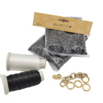 Picture of Beaded Bag Kit with 10mm Crystal Beads. Choose Your Color.
