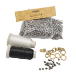 Picture of Beaded Bag Kit with 10mm Crystal Beads. Choose Your Color.