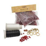 Picture of Beaded Bag Kit with 10mm Crystal Beads. Choose Your Color.