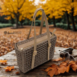 Picture of DIY Waffle Tote Bag Kit – 900g Capri Yarn