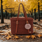 Picture of DIY Waffle Tote Bag Kit – 900g Capri Yarn