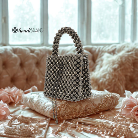 Picture of Online Course No2 Bundle & Materials Kit – 10mm Beaded Pouch Bag