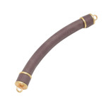 Picture of Rubber-Coated Handle with Metal Details – 25cm Length
