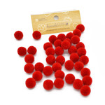 Εικόνα της  Pom Pom 15mm, 10τμχ Μονοχρωμα
