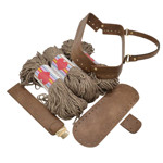 Picture of Kit Doctor with Base Plate, Wood Brown with 600gr Hearts Cord Yarn, Multicolor Biege