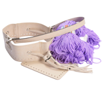Picture of Kit SUGAR Pouch Bag, Vintage Sugar with 600gr Cord Yarn, Lilac-Mauve