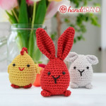 Εικόνα της Κιτ Amigurumi Πασχαλίνα Αυγά Ζωάκια Επιλέξτε Χρώμα!