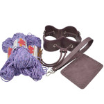 Picture of Kit Sugar Pouch Bag, Vintage Purple with 600gr Hearts Cord Yarn