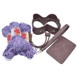 Picture of Kit Sugar Pouch Bag, Vintage Purple with 600gr Hearts Cord Yarn