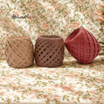 Εικόνα της Νήμα Ribbon Metallic Leather 5-7mm