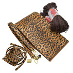 Εικόνα της Κιτ Πουγκί Erato Baby Leopard με Χεράκι Ωμου και Νήμα Heart 600γρ Καφέ
