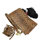 Εικόνα της Κιτ Πουγκί Erato Baby Leopard με Χεράκι Ωμου και Νήμα Heart 600γρ Μαύρο
