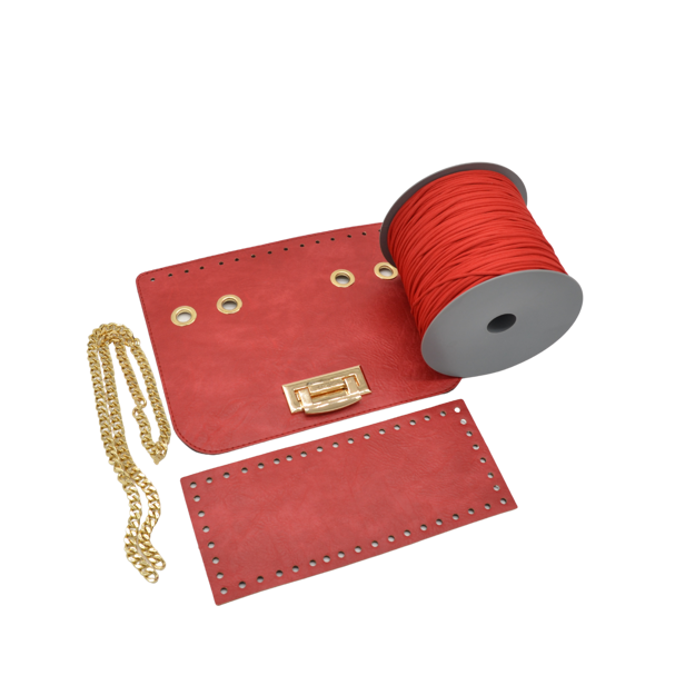 Picture of Kit Glamour Cover 25cm Vintage Red with Catenella Yarn Red