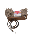 Picture of Kit Zipper Full 20cm Brown with 200gr Heart Yarn,