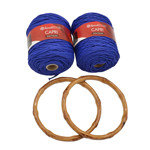 Picture of Malibu Bag Kit with Bamboo Handles and 600g Capri Yarn