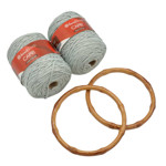 Picture of Malibu Bag Kit with Bamboo Handles and 600g Capri Yarn