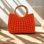 Picture of Malibu Bag Kit with Bamboo Handles and 600g Capri Yarn
